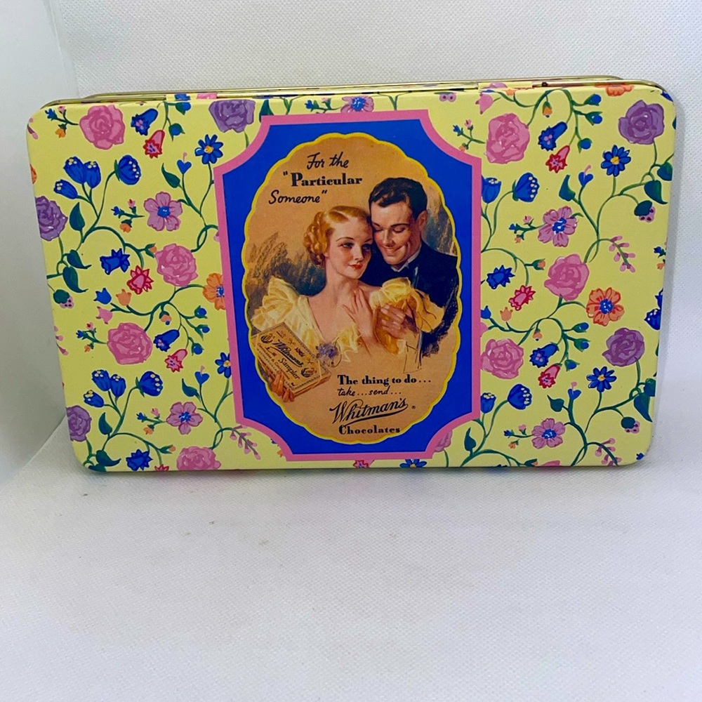 Vintage 1992 Whitman's Chocolate Hinged Tin Box 150th Anniversary Limite Edition
